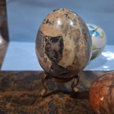 Sale Photo Thumbnail #712: Eggs- stone and ceramic