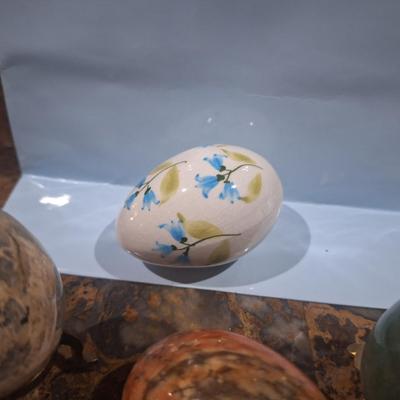 Sale Photo Thumbnail #711: Eggs- stone and ceramic