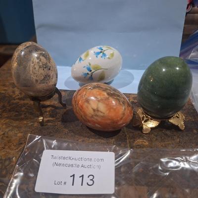 Sale Photo Thumbnail #708: Eggs- stone and ceramic