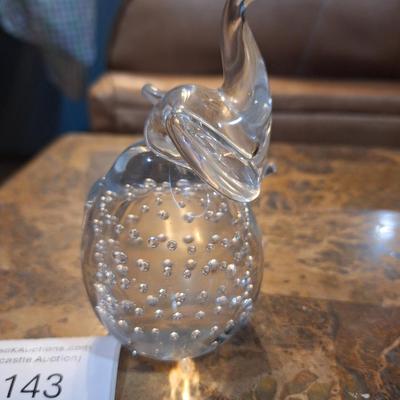 Sale Photo Thumbnail #816: Glass elephant paperweight