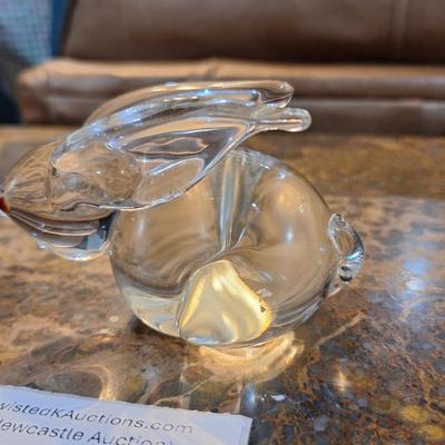 Sale Photo Thumbnail #827: glass rabbit paperweight