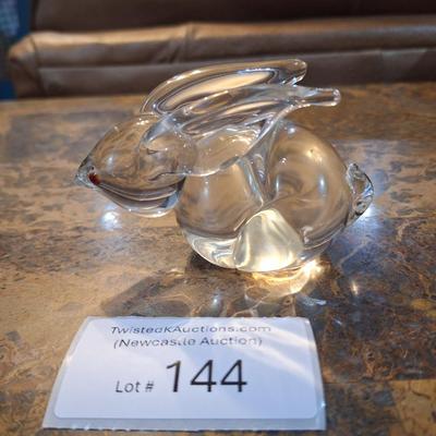 Sale Photo Thumbnail #826: glass rabbit paperweight