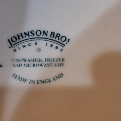 Sale Photo Thumbnail #833: Johnson Bros blue plate made in England