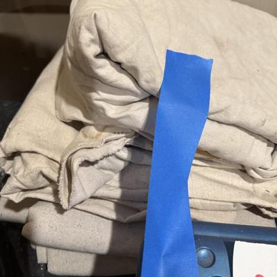 Sale Photo Thumbnail #1122: G3-Drop Cloths and painting supplies