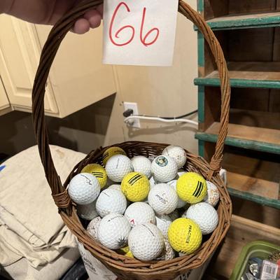Sale Photo Thumbnail #1131: G6-basket of golf balls