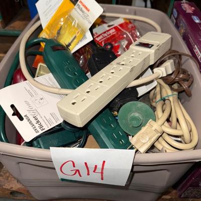Sale Photo Thumbnail #1162: G14-tote of Garage goodies