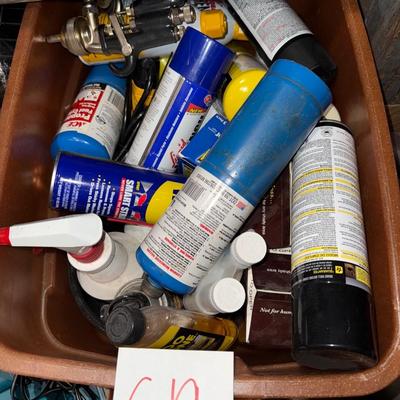 Sale Photo Thumbnail #1173: G19-Tote of Garage Items