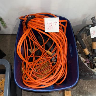 Sale Photo Thumbnail #1232: G37-extension cord, rope, etc.