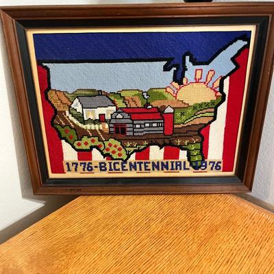 Lot 183 Crewel Bicentennial Art