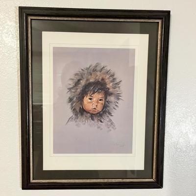 Lot 184 Inuit Child Print