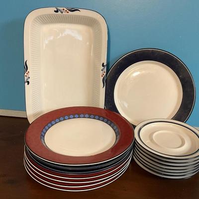 Sale Photo Thumbnail #856: a couple plates have chips