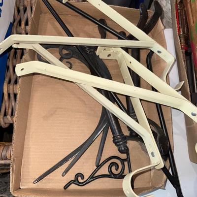 Sale Photo Thumbnail #1312: G65-shelf brackets and hand tools