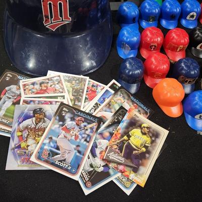 Sale Photo Thumbnail #191: Vintage MLB Mini Plastic Batting Helmet Large Lot Rare & MN Twins Helmet plus Huge Topps Rookie Baseball Card lot - Players like Ohtani, Acuna & many more!