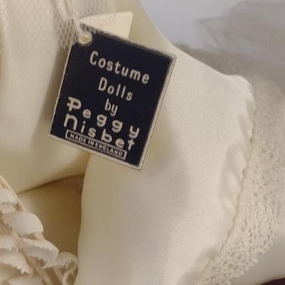 Sale Photo Thumbnail #1157: House of Nisbet (Peggy Nisbet) Wedding Model Princess Diana Doll Figurine- Approx 8 1/2" Tall.  Item comes with wood and glass dome display.