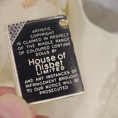 Sale Photo Thumbnail #1159: House of Nisbet (Peggy Nisbet) Wedding Model Princess Diana Doll Figurine- Approx 8 1/2" Tall.  Item comes with wood and glass dome display.