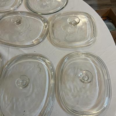 Set Of 7 Corning Ware Glass Lids