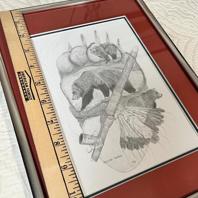 Lot 210 Native American Drawing