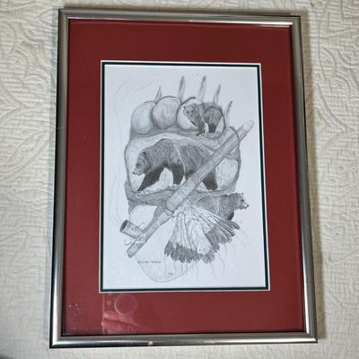 Lot 210 Native American Drawing