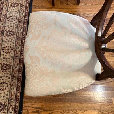 DINING ROOM TABLE WITH 2 ARM CHAIRS, 6 SIDE CHAIRS AND 3 TABLE LEAVES
