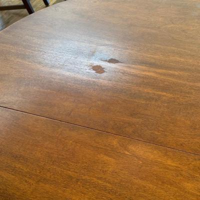 DINING ROOM TABLE WITH 2 ARM CHAIRS, 6 SIDE CHAIRS AND 3 TABLE LEAVES