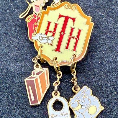 Sale Photo Thumbnail #42: Disney 2004 Hollywood Tower Hotel with Goofy Dangle Pin. In very good condition.