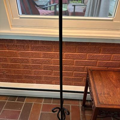 FLOOR LAMP AND SIDE TABLE