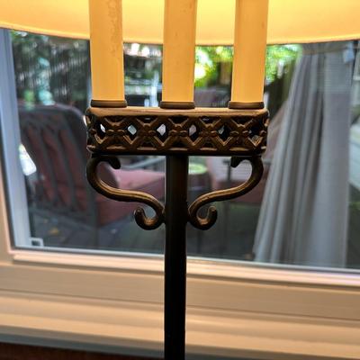 FLOOR LAMP AND SIDE TABLE