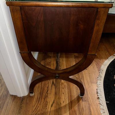 ETHAN ALLEN 2 DRAWER “CONNOLLY” NIGHTSTAND WITH LAMP