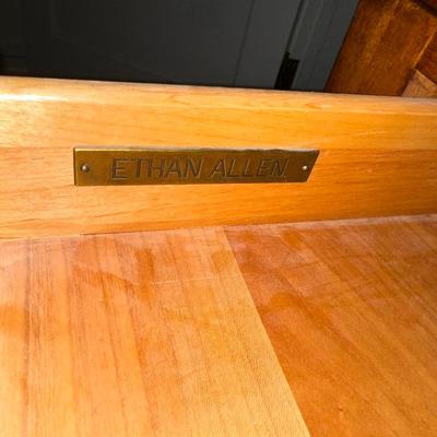 ETHAN ALLEN 2 DRAWER “CONNOLLY” NIGHTSTAND WITH LAMP