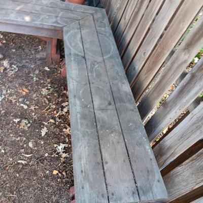 SOLID AND STURDY L SHAPED BENCH