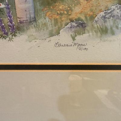 BARBARA MOORE SIGNED AND NUMBERED PRINTS 93/100