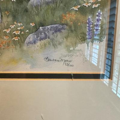 BARBARA MOORE SIGNED AND NUMBERED PRINTS 93/100