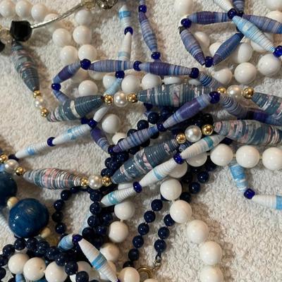 Lot 243 Lot of bead necklaces
