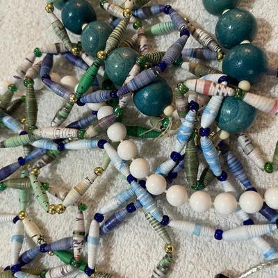 Lot 243 Lot of bead necklaces