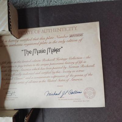 collector plates with coa