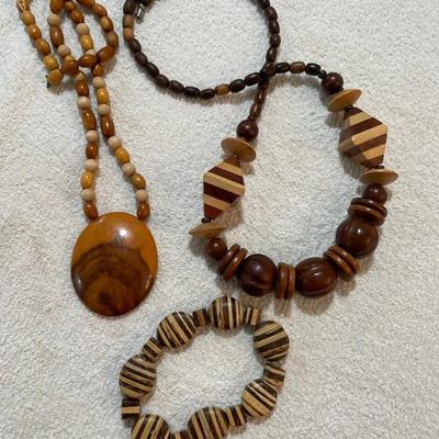 Lot 249 Wood Jewelry