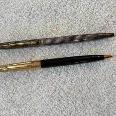 Lot 261 Parker Pens Sterling & Gold Filled