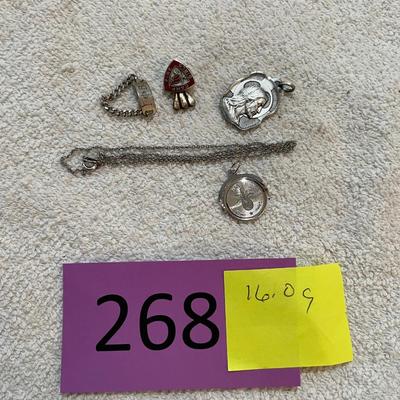 lot 268 Asst Sterling items