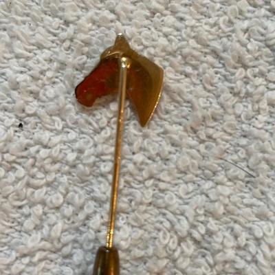 lot 269 Horse Stick Pin 14k yellow gold