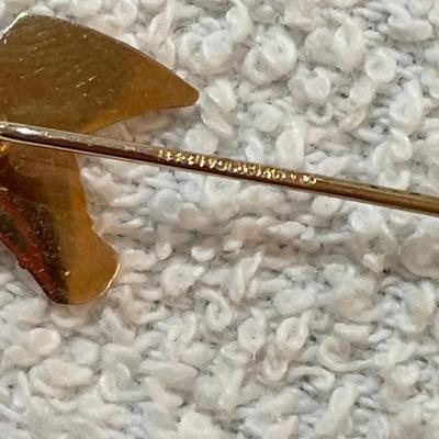 lot 269 Horse Stick Pin 14k yellow gold