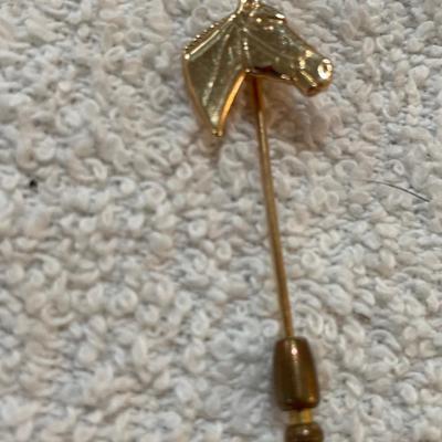 lot 269 Horse Stick Pin 14k yellow gold