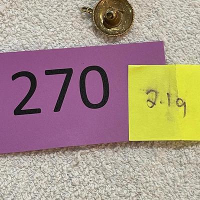 lot 270 Sombrero Charm 14K gold