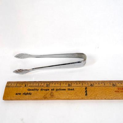 Sale Photo Thumbnail #347: This is a cream and sugar set with tongs.. Its silver plated made in Germany.