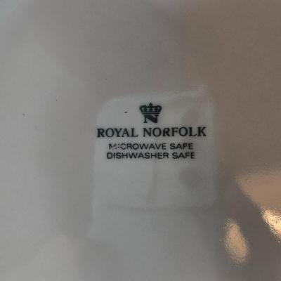 Sale Photo Thumbnail #148: This auction lot is for a Dear God Child's Plate and Panda Bank. The Plate says "Dear God, I just can't sleep want to talk?"  Measuring about 8-inches in diameter the china plate is by Royal Norfolk.  The ceramic Panda Bank is from China - it measures abo