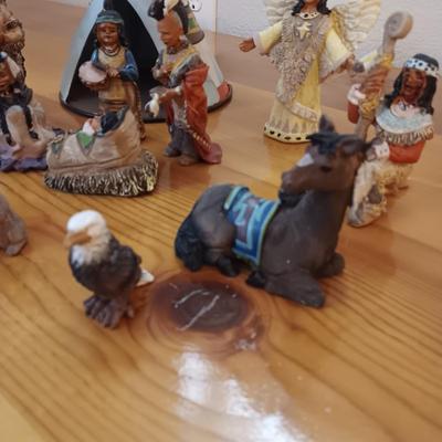 NATIVE AMERICAN THEMED NATIVITY SCENE