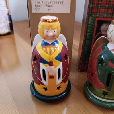 2 VILLEROY & BOCH "ANGELS" CANDLESTICK VOTIVE HOLDERS