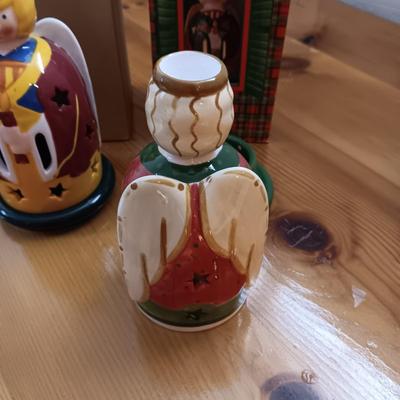 2 VILLEROY & BOCH "ANGELS" CANDLESTICK VOTIVE HOLDERS