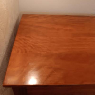 BEAUTIFUL 2 PIECE ANTIQUE MAP OR WRITING DESK WITH 3 DRAWERS