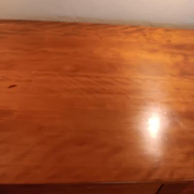 BEAUTIFUL 2 PIECE ANTIQUE MAP OR WRITING DESK WITH 3 DRAWERS