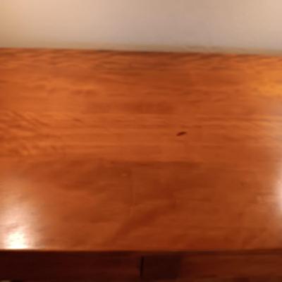 BEAUTIFUL 2 PIECE ANTIQUE MAP OR WRITING DESK WITH 3 DRAWERS